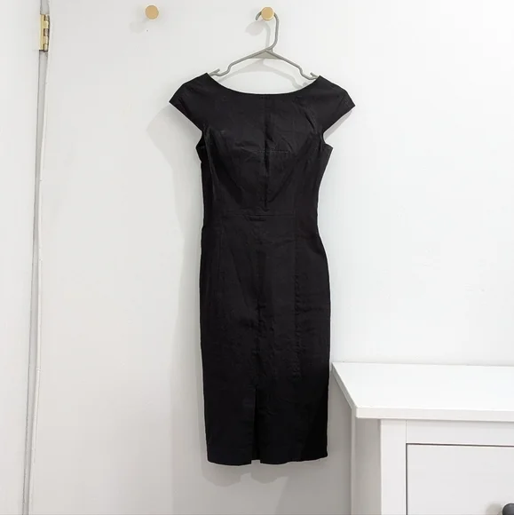 blue dress for baby girl Pre-Loved BR Banana Republic Women's Bias-Cut Satin Midi Dress Black Size L  – Elle & Beck main image 0